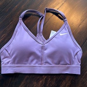 NWOT * Nike Purple Sports Bra with Mesh Detail in Size XS